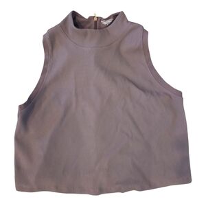 Athleta, Alicia Keys Cropped, Fitted, Ribbed Top, Size 2XL